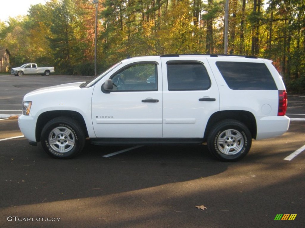 2007 Tahoe LS - Summit White / Light Cashmere/Ebony photo #2