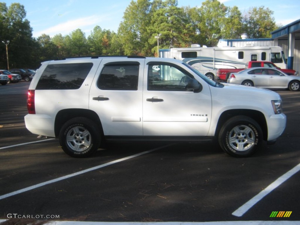 2007 Tahoe LS - Summit White / Light Cashmere/Ebony photo #6