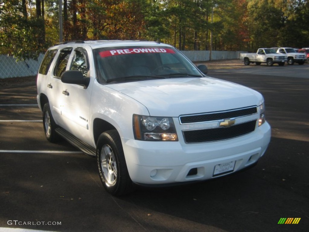 2007 Tahoe LS - Summit White / Light Cashmere/Ebony photo #7