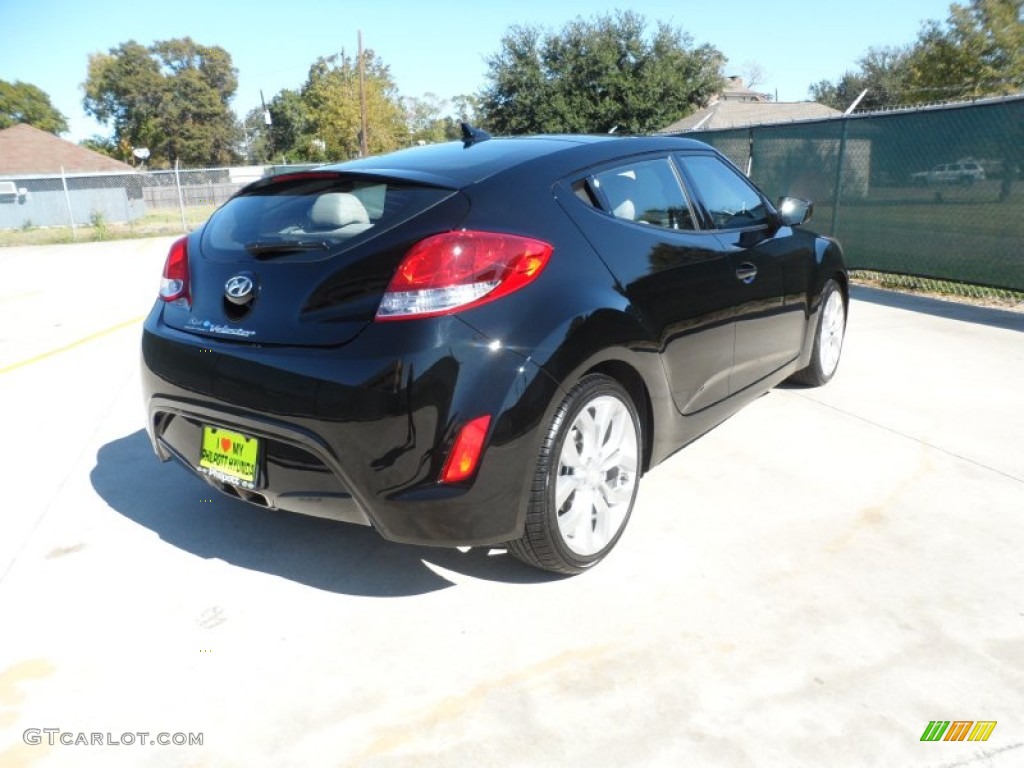 2012 Veloster  - Ultra Black / Gray photo #3
