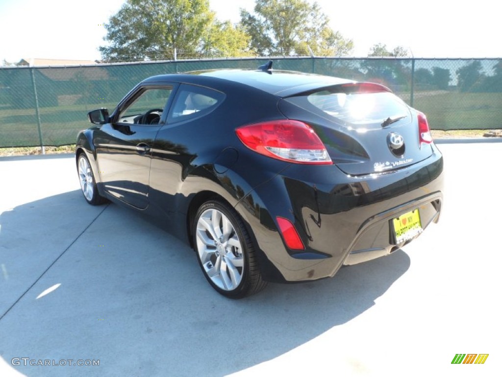 2012 Veloster  - Ultra Black / Gray photo #5