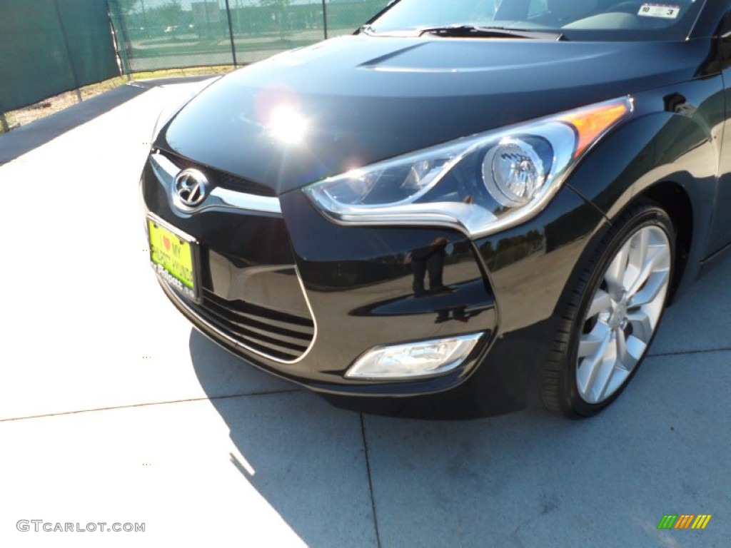 2012 Veloster  - Ultra Black / Gray photo #10