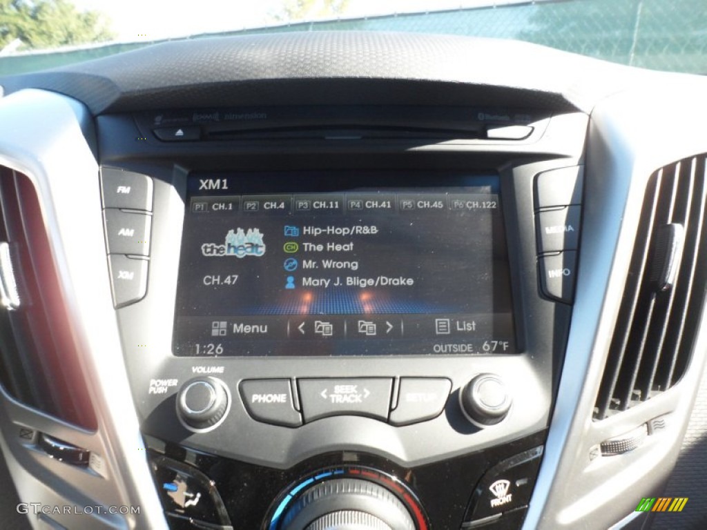 2012 Veloster  - Ultra Black / Gray photo #26