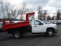 Summit White - Silverado 3500HD Regular Cab 4x4 Chassis Dump Truck Photo No. 5