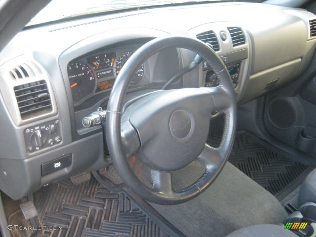 2004 Colorado Z71 Extended Cab 4x4 - Black / Very Dark Pewter photo #10