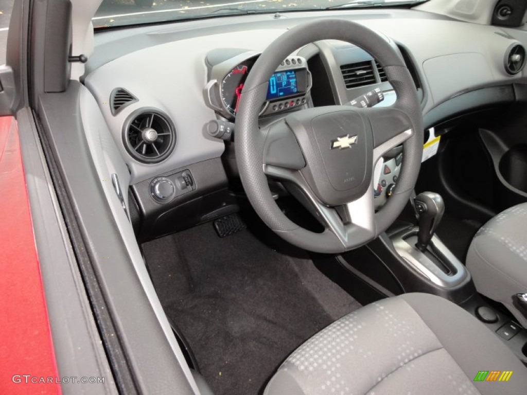 2012 Chevrolet Sonic LS Hatch Jet Black/Dark Titanium Dashboard Photo #56437118
