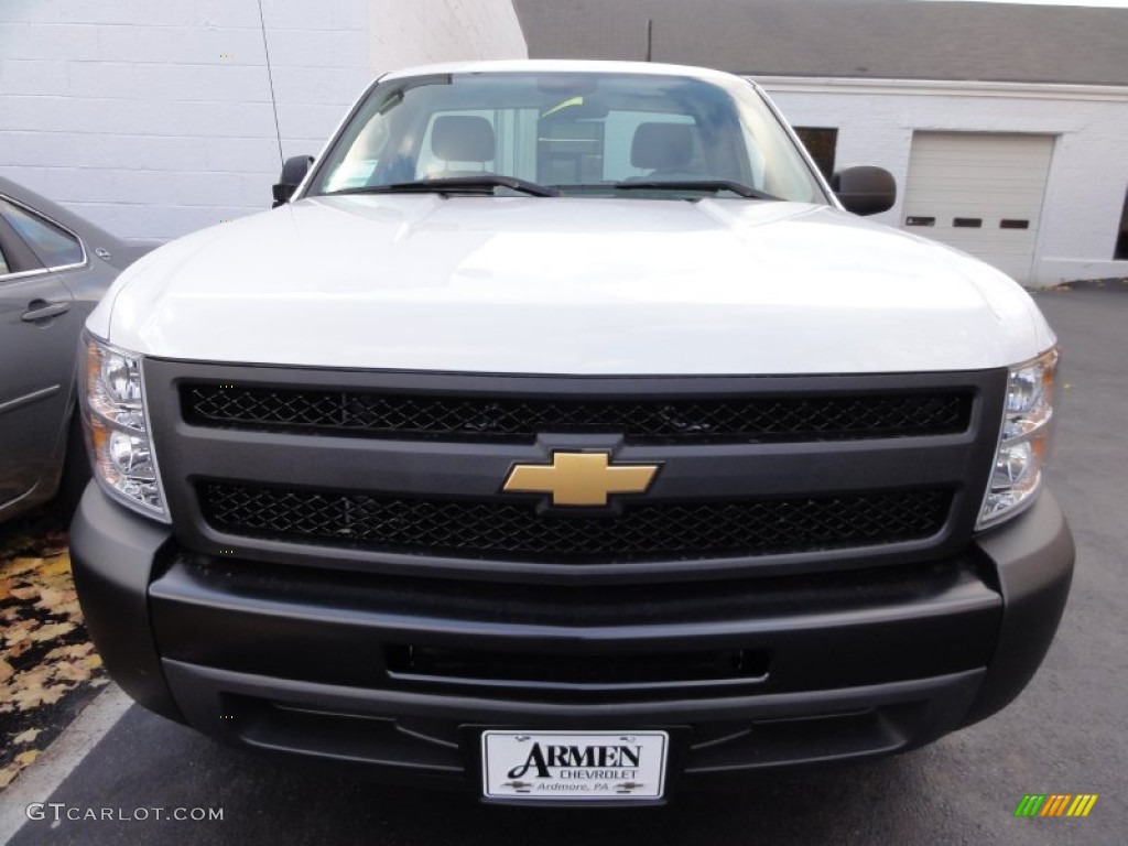 2012 Silverado 1500 Work Truck Regular Cab - Summit White / Dark Titanium photo #3