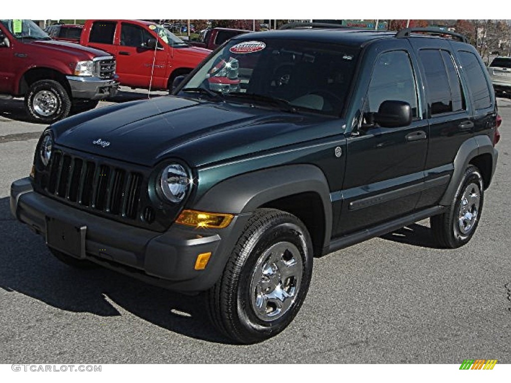 2006 Liberty Sport 4x4 - Deep Beryl Green Pearl / Medium Slate Gray photo #1