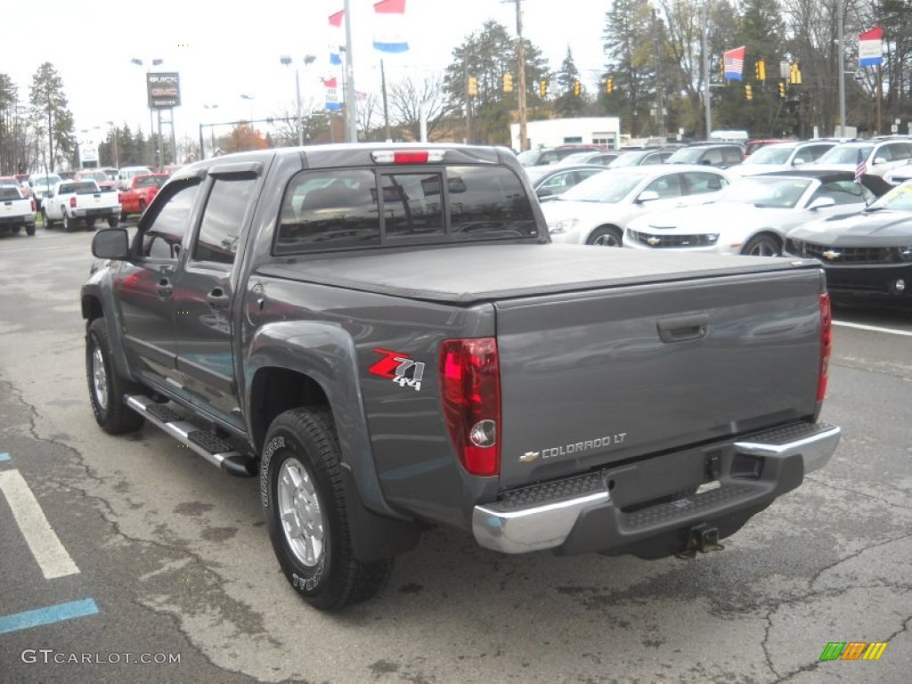 Dark Gray Metallic 2008 Chevrolet Colorado LT Crew Cab 4x4 Exterior Photo #56438609
