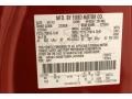 JV: Sangria Red Metallic 2011 Mercury Mariner I4 Color Code