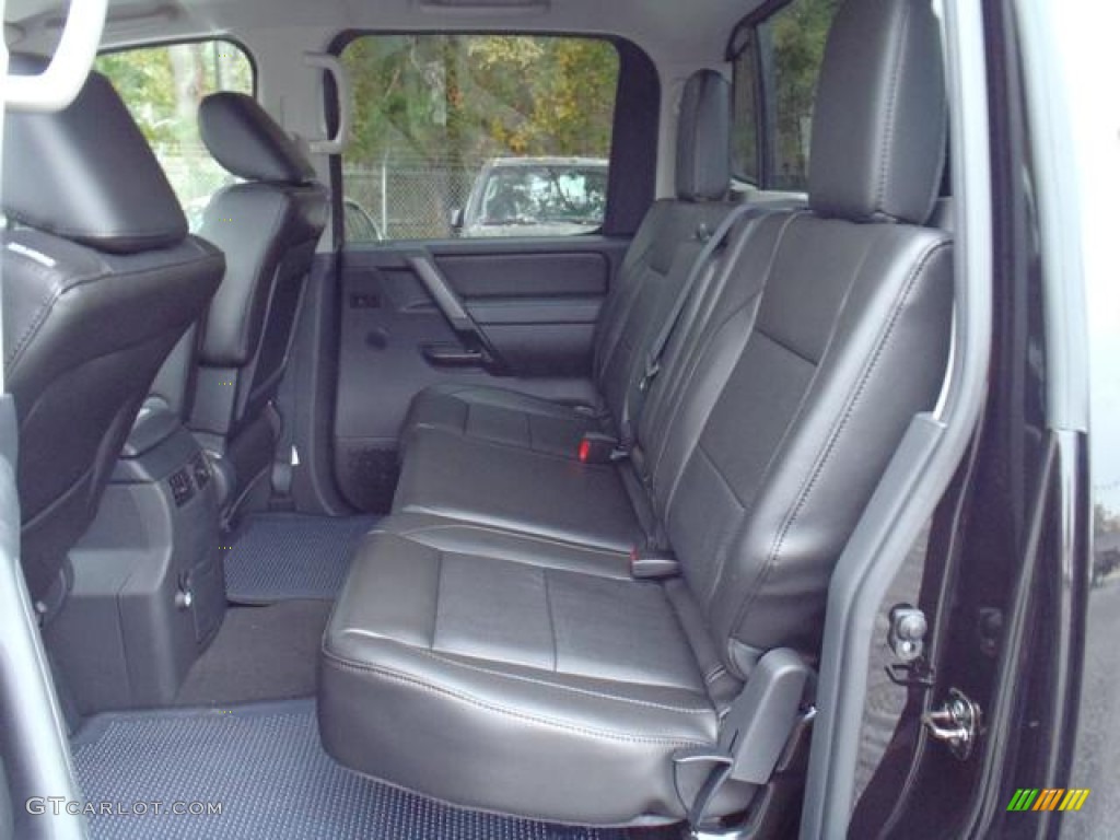 Charcoal Interior 2012 Nissan Titan SL Heavy Metal Chrome Edition Crew Cab Photo #56439307