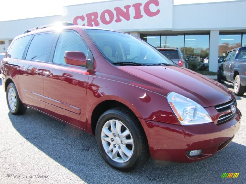 Claret Red Kia Sedona