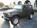 2008 Jeep Green Metallic Jeep Wrangler X 4x4  photo #1