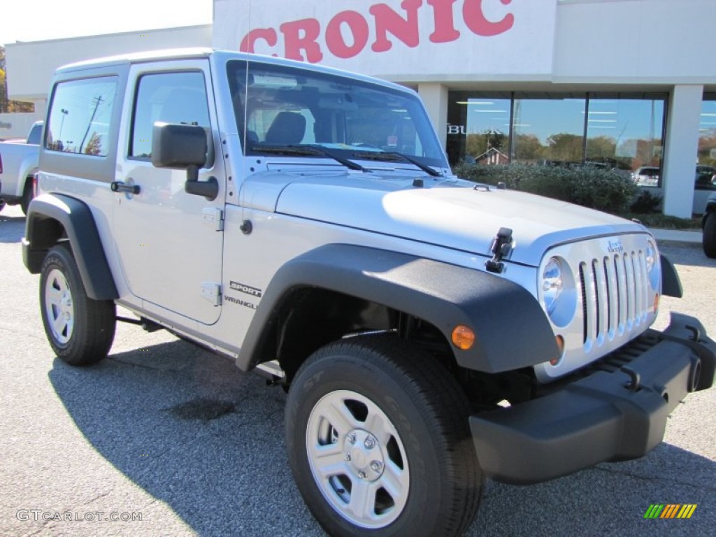 2012 Wrangler Sport 4x4 - Bright Silver Metallic / Black photo #1