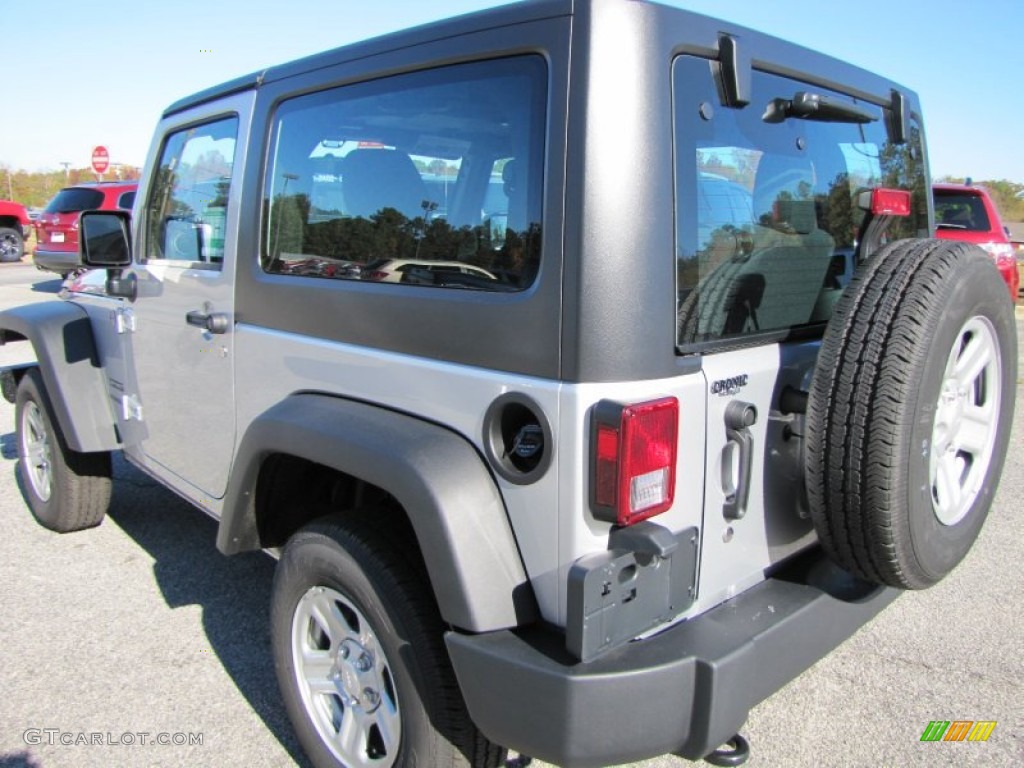 2012 Wrangler Sport 4x4 - Bright Silver Metallic / Black photo #5