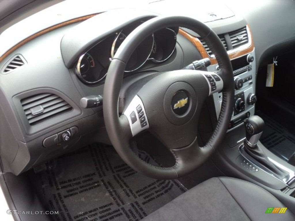 2012 Chevrolet Malibu LT Ebony Steering Wheel Photo #56440663