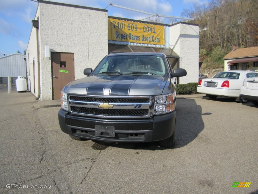 2007 Silverado 1500 LS Regular Cab - Graystone Metallic / Light Titanium/Dark Titanium Gray photo #4