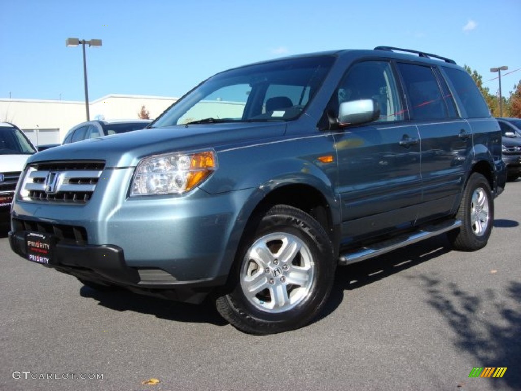 2008 Pilot Value Package - Steel Blue Metallic / Gray photo #2