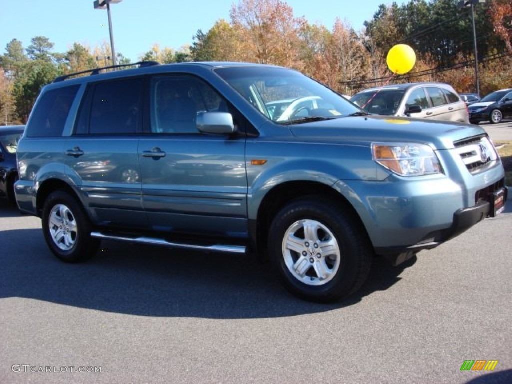 2008 Pilot Value Package - Steel Blue Metallic / Gray photo #7