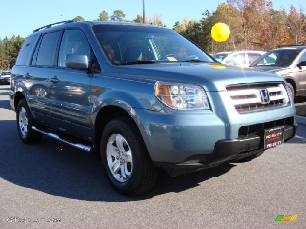 2008 Pilot Value Package - Steel Blue Metallic / Gray photo #8
