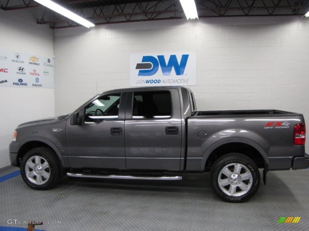 2006 F150 FX4 SuperCrew 4x4 - Dark Shadow Grey Metallic / Black photo #5