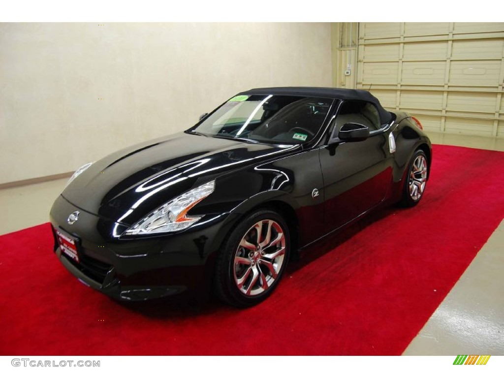 2010 370Z Touring Roadster - Magnetic Black / Black Leather photo #3