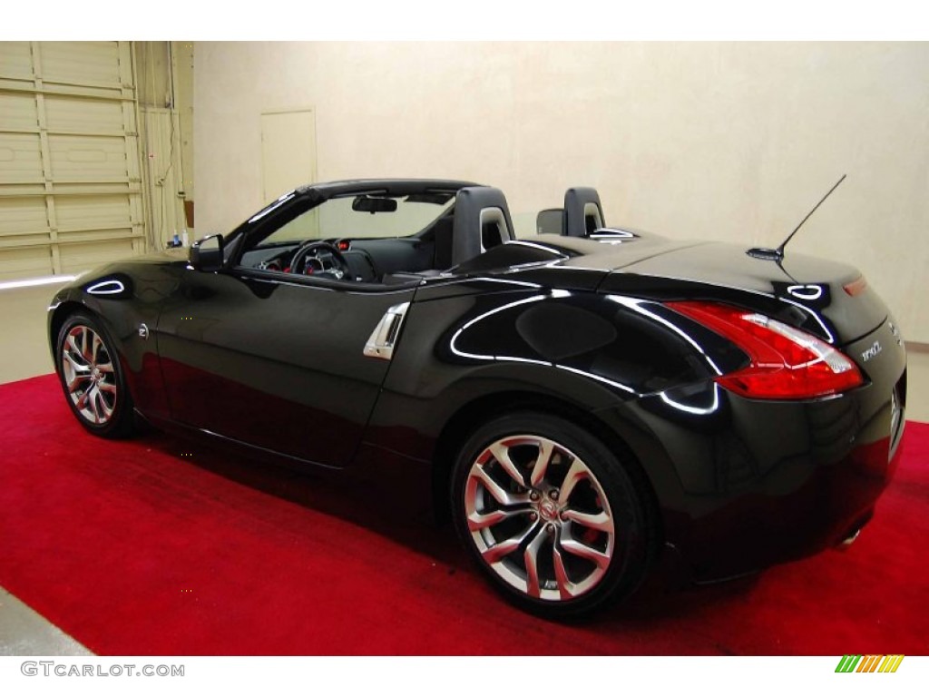 2010 370Z Touring Roadster - Magnetic Black / Black Leather photo #10