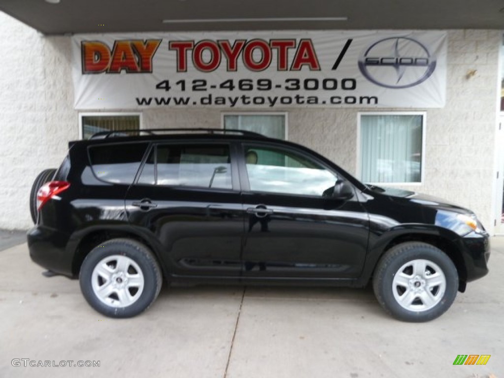 2011 RAV4 I4 4WD - Black / Sand Beige photo #1