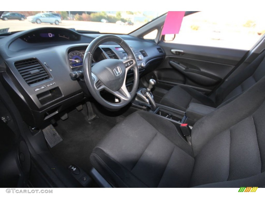 2009 Civic LX-S Sedan - Polished Metal Metallic / Black photo #4