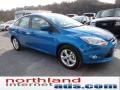 2012 Blue Candy Metallic Ford Focus SE Sport Sedan  photo #2