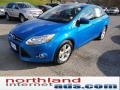 2012 Blue Candy Metallic Ford Focus SE Sport Sedan  photo #4