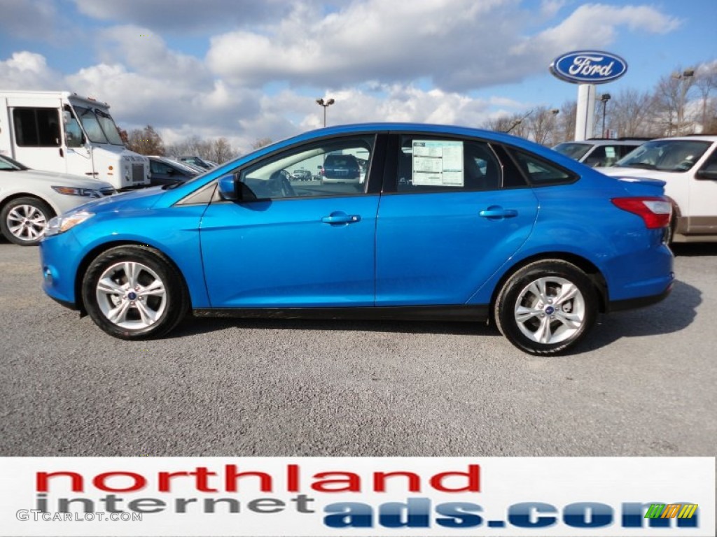 2012 Focus SE Sport Sedan - Blue Candy Metallic / Two-Tone Sport photo #8