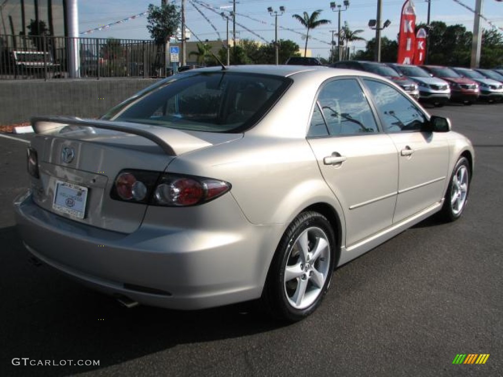 2008 MAZDA6 i Sport Sedan - Silver Metallic / Beige photo #9