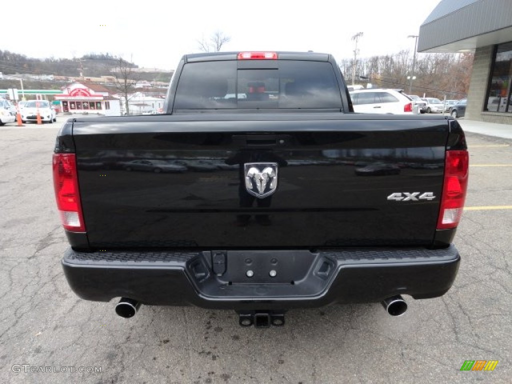 2011 Ram 1500 Sport Crew Cab 4x4 - Brilliant Black Crystal Pearl / Dark Slate Gray photo #3