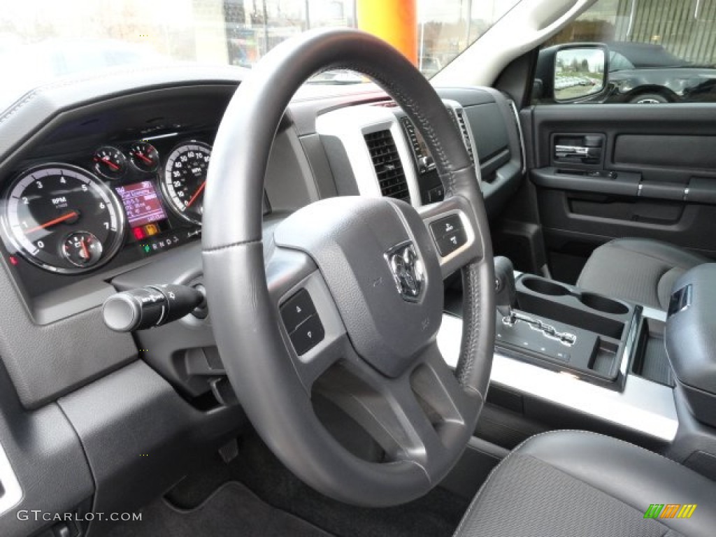 2011 Ram 1500 Sport Crew Cab 4x4 - Brilliant Black Crystal Pearl / Dark Slate Gray photo #16