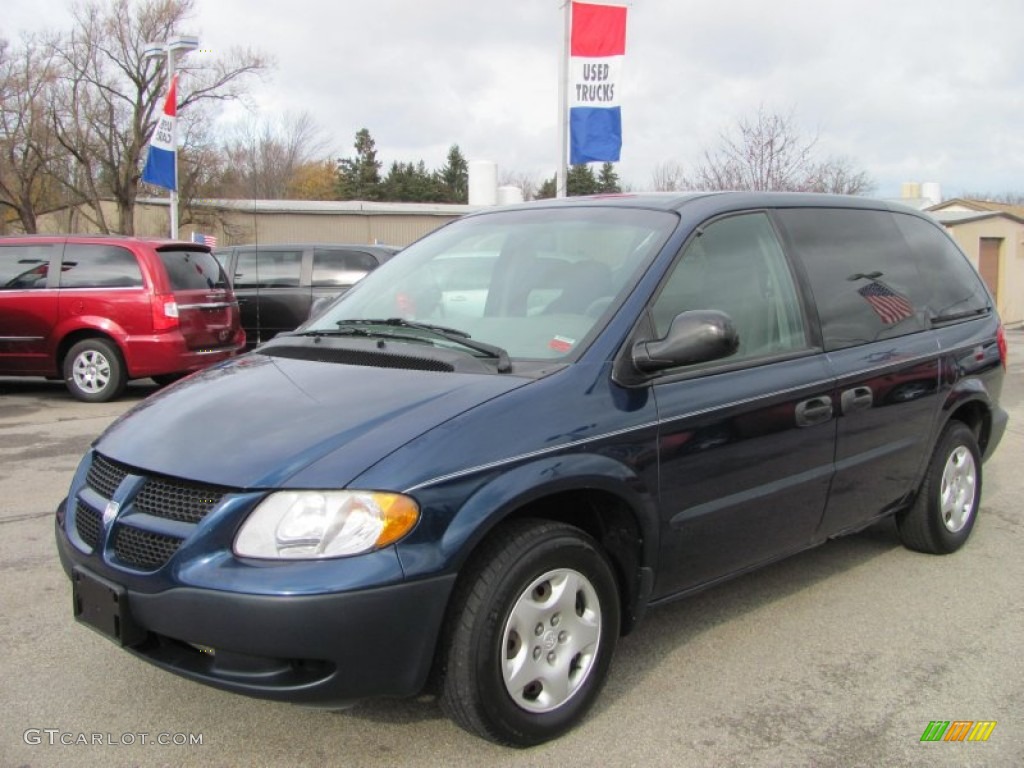 Patriot Blue Pearl 2002 Dodge Caravan SE Exterior Photo #56456888