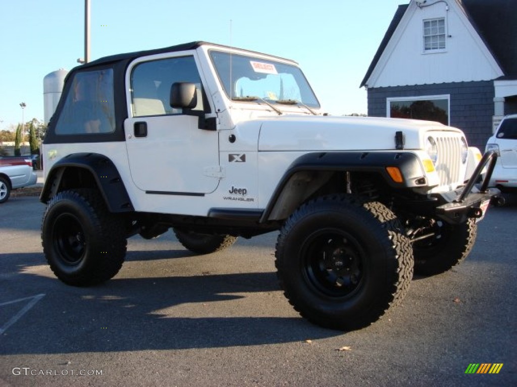 2004 Wrangler X 4x4 - Stone White / Dark Slate Gray photo #6
