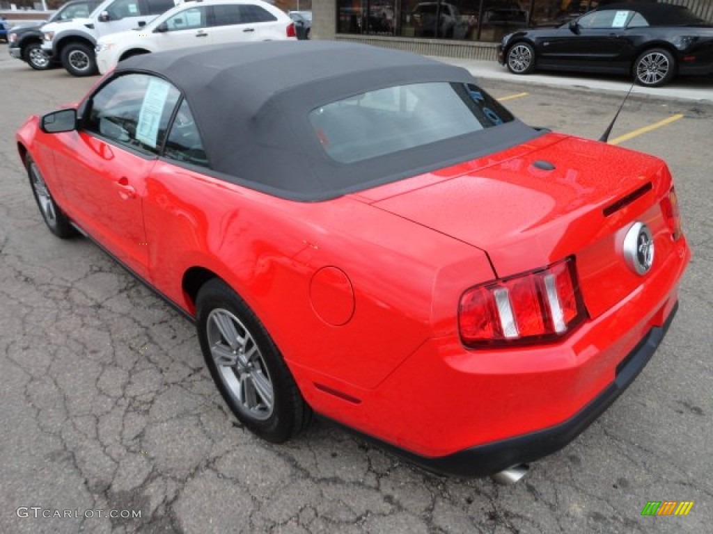 2011 Mustang V6 Premium Convertible - Race Red / Charcoal Black photo #2