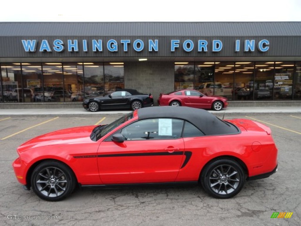 2011 Mustang V6 Premium Convertible - Race Red / Charcoal Black photo #1