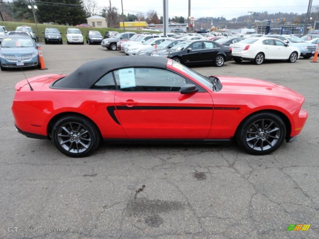 2011 Mustang V6 Premium Convertible - Race Red / Charcoal Black photo #5