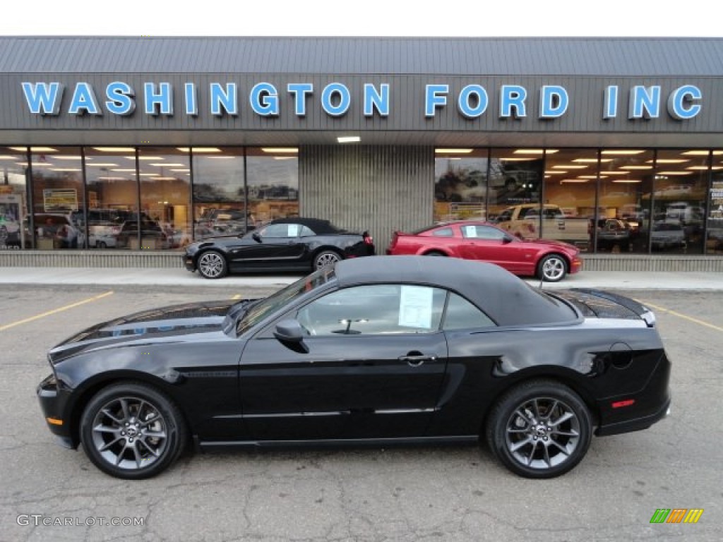 2011 Mustang V6 Premium Convertible - Ebony Black / Charcoal Black photo #1