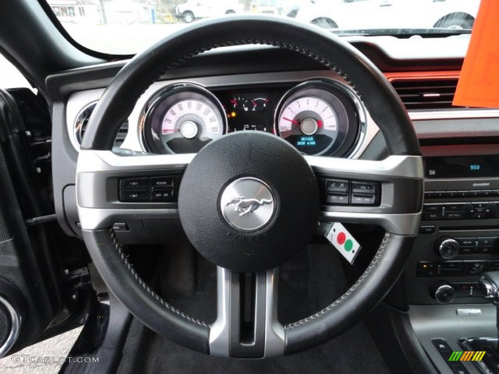 2011 Mustang V6 Premium Convertible - Ebony Black / Charcoal Black photo #16
