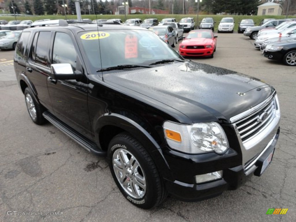 2010 Explorer Limited 4x4 - Black / Black photo #6