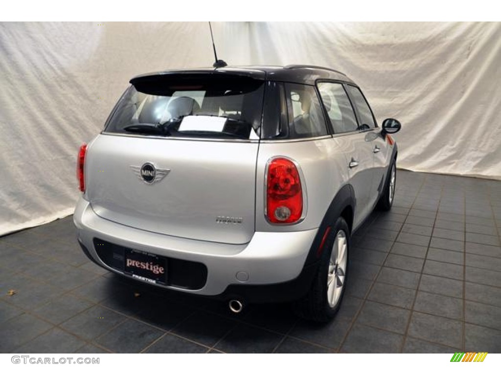 2011 Cooper Countryman - Crystal Silver / Carbon Black photo #2