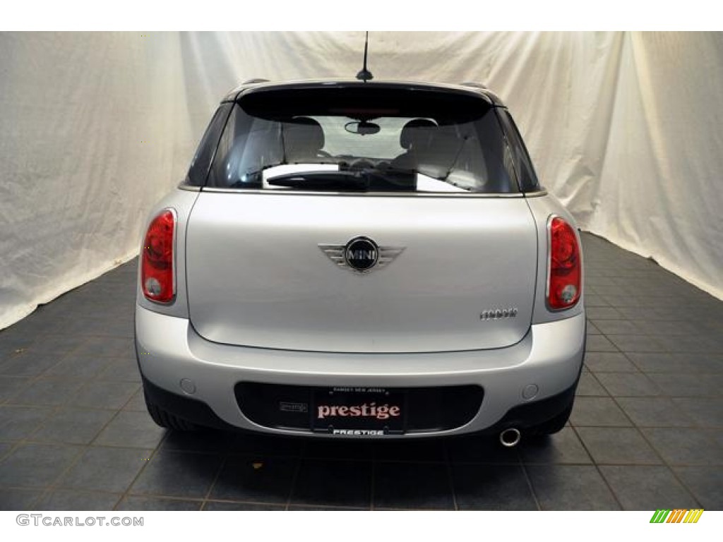 2011 Cooper Countryman - Crystal Silver / Carbon Black photo #4