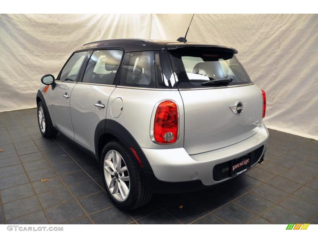 2011 Cooper Countryman - Crystal Silver / Carbon Black photo #9