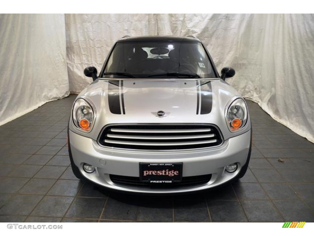 2011 Cooper Countryman - Crystal Silver / Carbon Black photo #11