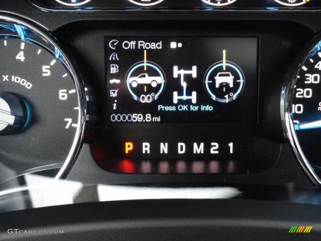 2011 Ford F150 Lariat SuperCrew 4x4 Black Dashboard Photo #56459359