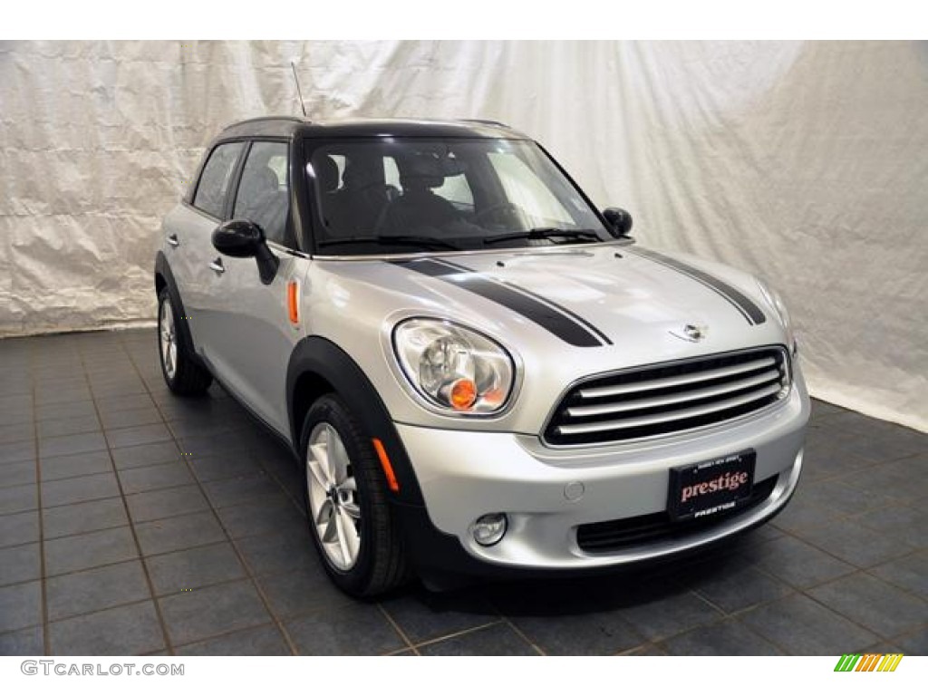 2011 Cooper Countryman - Crystal Silver / Carbon Black photo #13