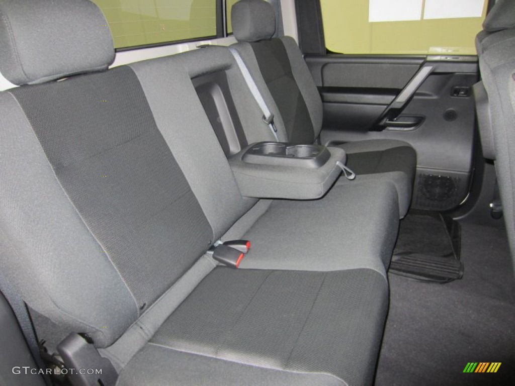 Charcoal Interior 2011 Nissan Titan S Crew Cab 4x4 Photo #56459903